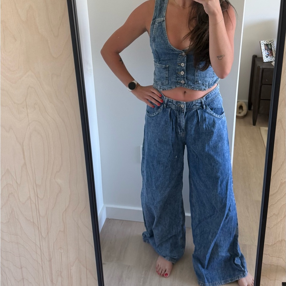 Free People Denim Set
